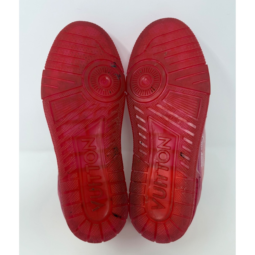 Louis Vuitton Clear Fluorescent Pink Trainer Size 8 US 7 LV - Picture 6 of 9